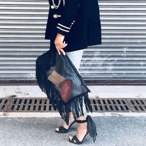 Nine West Fringe Sandal Pumps